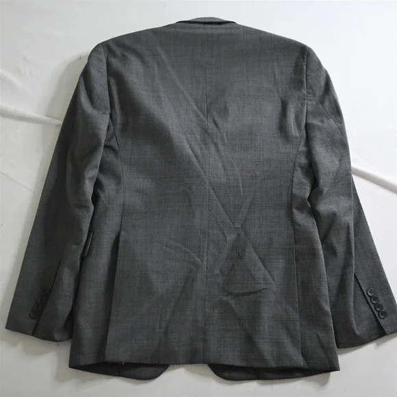 Kenneth Cole Awearness 40R 32x32 Gray Birdseye Stretch Wool Jacket Pants Suit